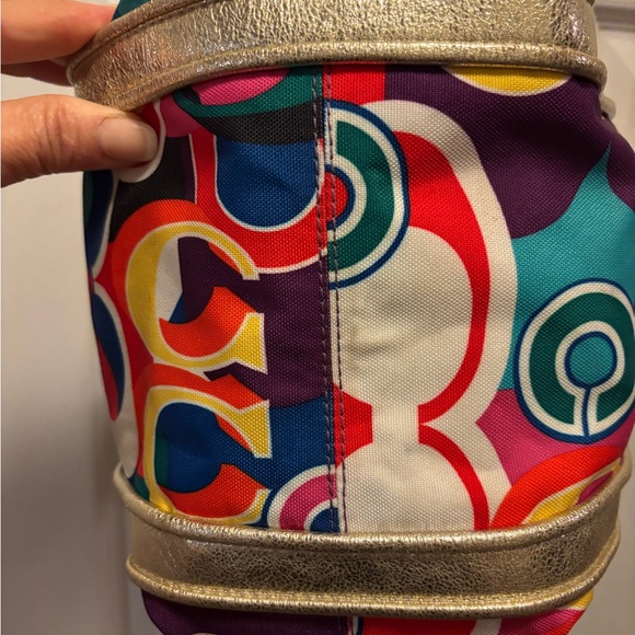 Coach Poppy 2009 (13830) Pop C Spotlight Signature Tote/Crossbody Bag in EUC - Picture 7 of 16